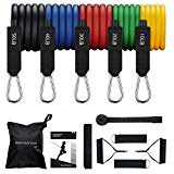 Mpow G-3 Resistance Bands Set,150 LBS Gym Resistance Bands with Handles & User Manual, 5 Anti Snap Resistance Bands for Men/Women Strengthening Muscle, Keeping Healthy at Home/Gym