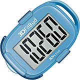 3DFitBud Simple Step Counter Walking 3D Pedometer with Lanyard, A420S (Blue with Clip)