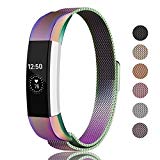 Fundro Compatible Fitbit Alta HR Alta Band, Milanese Stainless Steel Metal Replacement Band Magnetic Lock Fitbit Alta HR Alta, Women Men Small Large