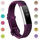 Maledan for Fitbit Alta HR, Fitbit Alta and Fitbit Ace Bands, Replacement Accessories Wristbands for Fitbit Alta/Alta HR/Ace, Plum Small