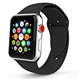 iYou Sport Band Compatible for Apple Watch Band 38MM 42MM, Soft Silicone Replacement Sport Strap Compatible for iWatch 2017 Apple Watch Series 3/2/1, Edition, Nike+, All Models More Colors Choose