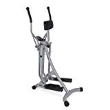 Akonza Air Walker Glider Stride Elliptical Trainer Fitness Exercise Step Machine Workout Equipment w/Computer Monitor