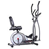 Body Rider BRT5800 3-in-1 Trio Trainer Workout Machine, Black/Gray/Silver/Red