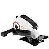 Goplus Desk Elliptical Trainer Portable Mini Magnetic Elliptical Stepper Machine Resistance Adjustable Compact Strider Fitness and Exercise Equipment for Home and Office