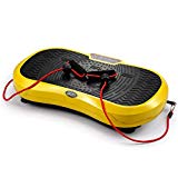 GENKI Fitness Vibration Platform Workout Machine Whole Full Body Shape Exercise Training Power Plate (Yellow)