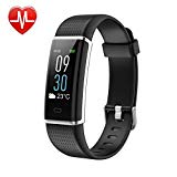Lintelek Fitness Tracker, Color Screen Activity Tracker with Heart Rate Monitor, Sleep Monitor, 14 Sports Modes, IP68 Waterproof Pedometer, Step Counter for Kids, Women, Men (Business Black)