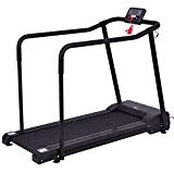 Goplus Electric Treadmill Jogging Walking Machine For Seniors Elders W/Extra-long Handles