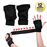 KYW Weight Lifting Gloves with Wrist Straps, Well Ventilated & Palm Padding Protection, Comfortable Fit for Pullups, Cross Training, Weightlifting Gym Workout, Suit Men & Women (XL)