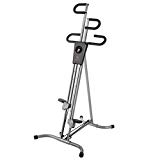 Vertical Climber Exercise Climbing Machine w/2 Resistance Bands,Home Gym Equipment Stepper Machine, Full Body Workout Fitness Machine w/Additional Resistance