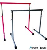 Sisyama Ballet Barre Booty Bar Portable Freestanding Adjustable Workout Fitness Stretch Dance Bar (Hot Pink)