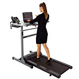 Exerpeutic 5000 ExerWork 20″ Wide Belt Desk Treadmill with Adjustable Desktop Height, 325 lbs Capacity