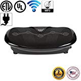 GLOBAL RELAX Zen Shaper Plus Vibration Plate – Black (2019 New Model) – Fitness Oscillating Vibration Platform – MP3 Music – 3 Exercise Areas (Walk-Jogging-Running) – 2 Years Official Warranty US