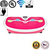 GLOBAL RELAX Zen Shaper Plus Vibration Plate – Pink (2019 New Model) – Fitness Oscillating Vibration Platform – MP3 Music – 3 Exercise Areas (Walk-Jogging-Running) – 2 Years Official Warranty US